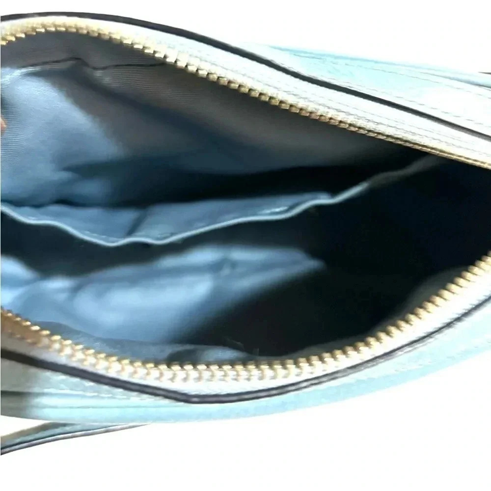 Coach blue leather crossbody handbag - Picture 9 of 12